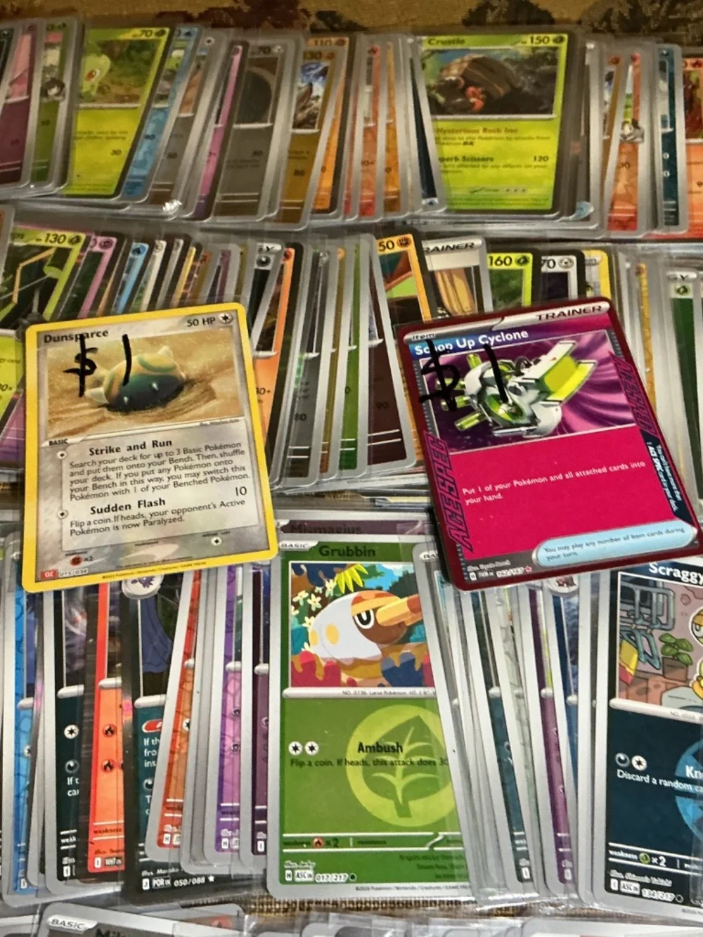 Pokemon Holo and reverse holo english card lot of 269 cards from 2020s